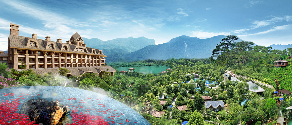 度假項(xiàng)目旅游規(guī)劃設(shè)計(jì)院:錦繡香江溫泉城實(shí)景